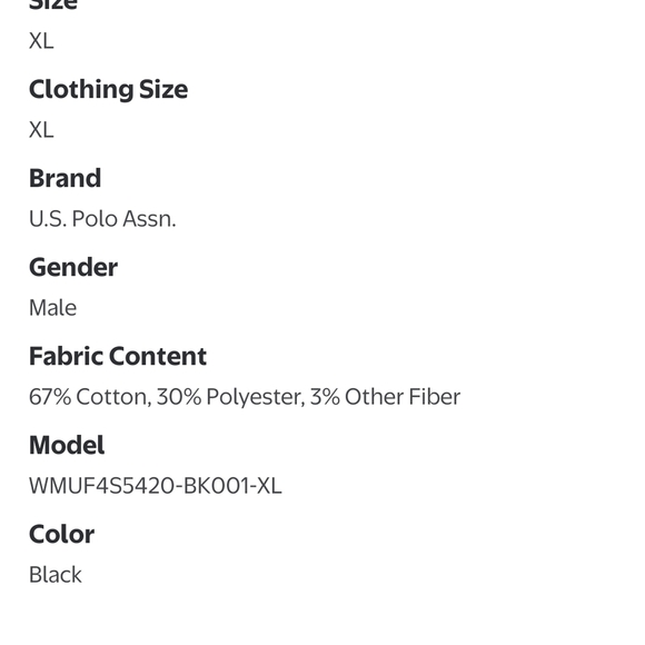 U.S. Polo Assn. Men's Zip-Up Sweater in Black and Gray - Picture 4 of 4